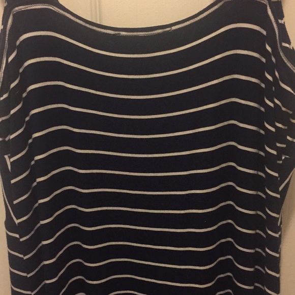 SPENSE NAVY & WHITE STRIPED DRESS - Picture 5 of 5